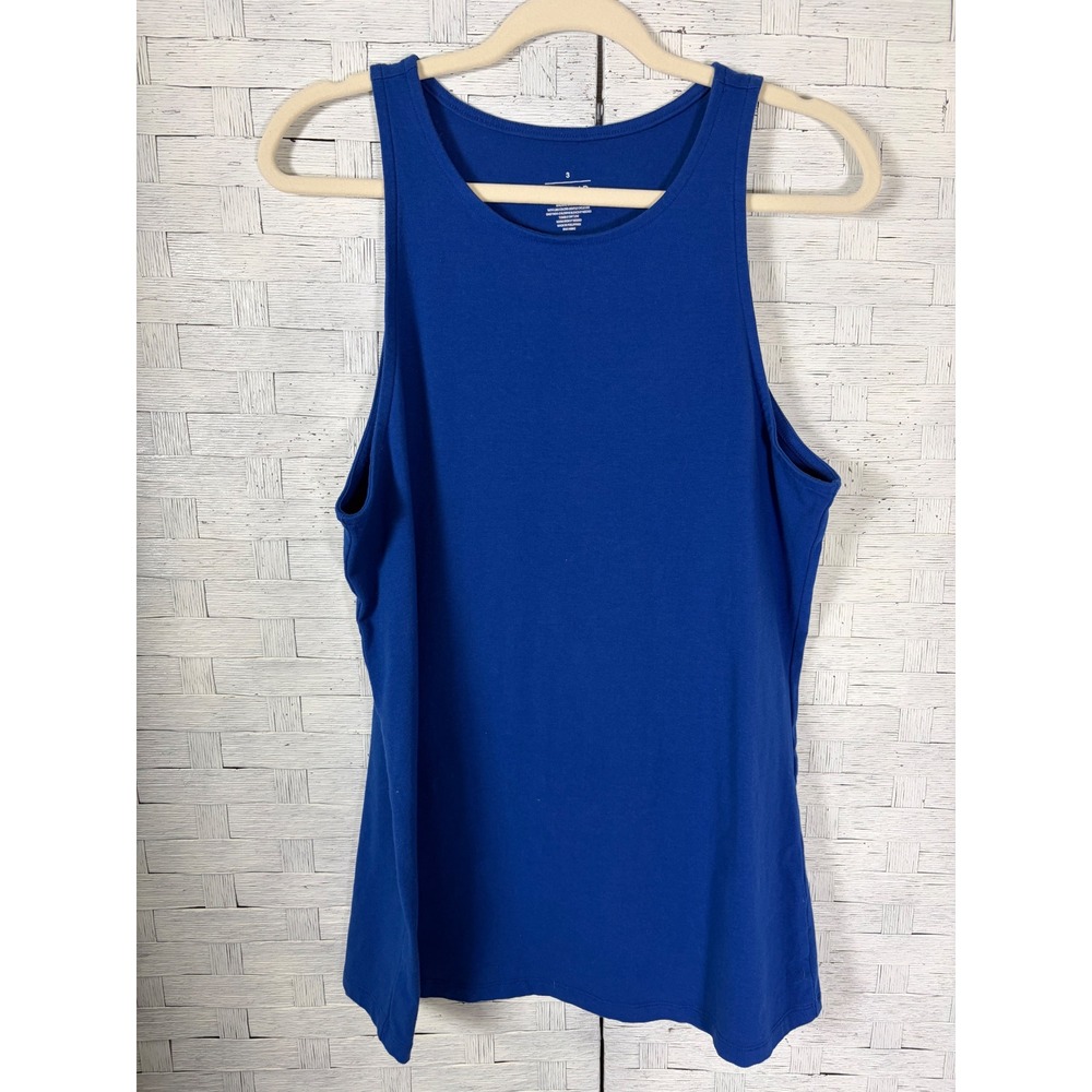 Torrid Womens Tank Top Royal Blue Sleeveless Crew Neck casual Plus Size